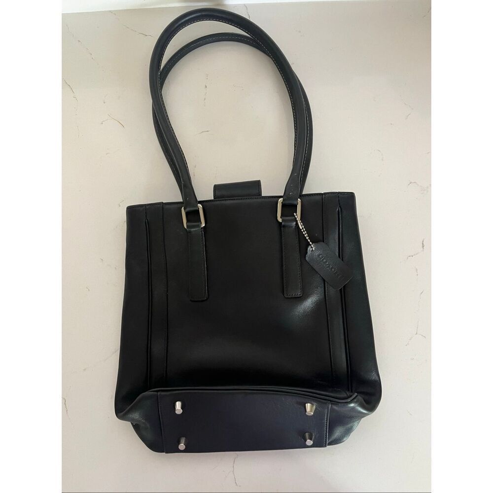 Vintage Coach Classic Bonnie Legacy Slim Tote Black